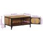 Solid rough mango wood coffee table 80x50x40 cm by , Coffee table - Ref: Foro24-374065, Price: 167,57 €, Discount: %