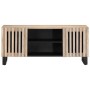 Solid white mango wood TV stand 105x34x46 cm by , CD and DVD storage - Ref: Foro24-377439, Price: 120,53 €, Discount: %