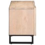 Solid white mango wood TV stand 105x34x46 cm by , CD and DVD storage - Ref: Foro24-377439, Price: 120,53 €, Discount: %