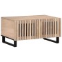 Mesa de centro de madera maciza de mango blanca 80x51x40 cm de , Mesas de centro - Ref: Foro24-377464, Precio: 133,09 €, Desc...