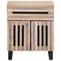 Mesita de noche de madera maciza de mango rugosa 50x34x60 cm de , Mesitas de noche - Ref: Foro24-377491, Precio: 98,87 €, Des...