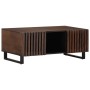 Mesa de centro de madera maciza mango marrón 100x55x40 cm de , Mesas de centro - Ref: Foro24-377498, Precio: 164,05 €, Descue...