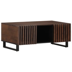 Mesa de centro de madera maciza mango marrón 100x55x40 cm de , Mesas de centro - Ref: Foro24-377498, Precio: 175,99 €, Descue...