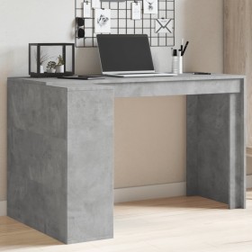 Engineered wood gray concrete desk 123.5x73.5x75 cm by , Desks - Ref: Foro24-847985, Price: 102,33 €, Discount: %