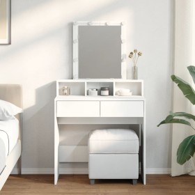 Dresser with white LED lights 80x41x144.5 cm by , Bedroom Dressers - Ref: Foro24-848178, Price: 133,75 €, Discount: %