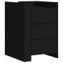 Mesita de noche madera de ingeniería negro 45x50x65 cm de , Mesitas de noche - Ref: Foro24-848305, Precio: 96,32 €, Descuento: %