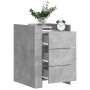 Engineered wood gray concrete bedside table 45x50x65 cm by , Nightstands - Ref: Foro24-848307, Price: 95,95 €, Discount: %