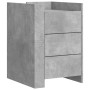 Engineered wood gray concrete bedside table 45x50x65 cm by , Nightstands - Ref: Foro24-848307, Price: 95,95 €, Discount: %