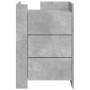 Engineered wood gray concrete bedside table 45x50x65 cm by , Nightstands - Ref: Foro24-848307, Price: 95,95 €, Discount: %