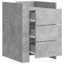 Engineered wood gray concrete bedside table 45x50x65 cm by , Nightstands - Ref: Foro24-848307, Price: 95,95 €, Discount: %