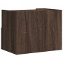 Wall-mounted bedside tables 2 units brown oak color 45x30x35 cm by , Nightstands - Ref: Foro24-848324, Price: 87,82 €, Discou...