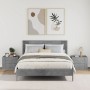 Wall-mounted bedside table set, gray concrete color, 45x30x35 cm by , Nightstands - Ref: Foro24-848332, Price: 92,23 €, Disco...