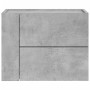 Mesita de noche de pared 2 uds color gris hormigón 45x30x35 cm de , Mesitas de noche - Ref: Foro24-848332, Precio: 92,23 €, D...