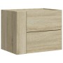 Wall-mounted bedside tables 2 units Sonoma oak 45x30x35 cm by , Nightstands - Ref: Foro24-848330, Price: 92,23 €, Discount: %