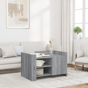 Graue Sonoma-Engineered-Wood-Couchtisch 80x50x50 cm von , Couchtisch - Ref: Foro24-848358, Preis: 97,99 €, Rabatt: %