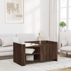 Engineered wood brown oak coffee table 100x50x50 cm by , Coffee table - Ref: Foro24-848366, Price: 106,32 €, Discount: %