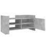 TV stand made of gray concrete engineered wood, measuring 80x35x40 cm. by , TV Furniture - Ref: Foro24-848370, Price: 60,92 €...