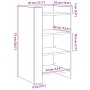 Rauchiger Eichenfurnier-Holzschrank 45x35x75 cm von , Sideboards - Ref: Foro24-848385, Preis: 57,34 €, Rabatt: %