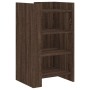 Aparador madera contrachapada marrón roble 45x35x75 cm de , Aparadores - Ref: Foro24-848387, Precio: 62,19 €, Descuento: %