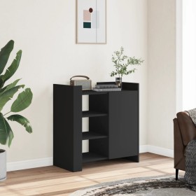 Engineered wood black sideboard 73.5x35x75 cm by , Sideboards - Ref: Foro24-848403, Price: 87,93 €, Discount: %