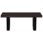 Wall-mounted steel and solid oak wood sink shelf by , bathroom vanities - Ref: Foro24-3302575, Price: 58,50 €, Discount: %