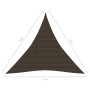 Sail awning HDPE brown 160 g/m² 5x5x5 m by vidaXL, Umbrellas - Ref: Foro24-311812, Price: 42,66 €, Discount: %