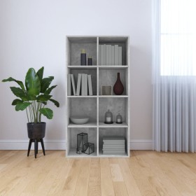 Estantería/Aparador madera contrachapada gris 66x30x130 cm de vidaXL, Librerías y estanterías - Ref: Foro24-800157, Precio: 8...