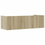 Engineered oak Sonoma wall shelf 100x35x30.5 cm by , Shelves and shelves - Ref: Foro24-848460, Price: 42,73 €, Discount: %