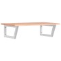 Wall-mounted steel and solid oak wood sink shelf by , bathroom vanities - Ref: Foro24-3302610, Price: 80,88 €, Discount: %