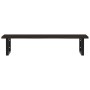 Wall-mounted steel and solid oak wood sink shelf by , bathroom vanities - Ref: Foro24-3302625, Price: 114,96 €, Discount: %