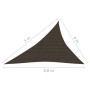 Toldo de vela marrón HDPE 160 g/m² 4x5x6,8 m de vidaXL, Sombrillas - Ref: Foro24-311816, Precio: 39,11 €, Descuento: %