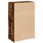 Rauchiger Eichenfurnier-Holzschrank 80x42,5x124 cm von , Sideboards - Ref: Foro24-3281389, Preis: 154,48 €, Rabatt: %