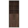 Aparador alto madera de ingeniería marrón roble 70x42,5x185 cm de , Aparadores - Ref: Foro24-3281377, Precio: 175,09 €, Descu...