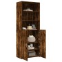 Aparador alto madera de ingeniería roble ahumado 70x42,5x185 cm de , Aparadores - Ref: Foro24-3281375, Precio: 170,14 €, Desc...