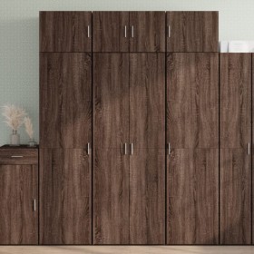 Aparador alto madera de ingeniería marrón roble 70x42,5x185 cm de , Aparadores - Ref: Foro24-3281433, Precio: 192,27 €, Descu...