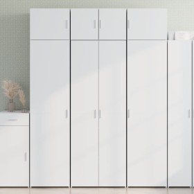 Tall white engineered wood sideboard 70x42.5x185 cm by , Sideboards - Ref: Foro24-3281427, Price: 207,12 €, Discount: %