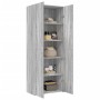 Aparador alto madera de ingeniería gris Sonoma 70x42,5x185 cm de , Aparadores - Ref: Foro24-3281425, Precio: 173,89 €, Descue...