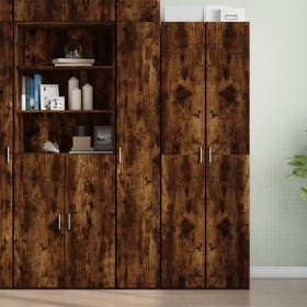 Rauchiger Eichenfurnier-Holzschrank 30x42,5x185 cm von , Sideboards - Ref: Foro24-3281396, Preis: 124,33 €, Rabatt: %