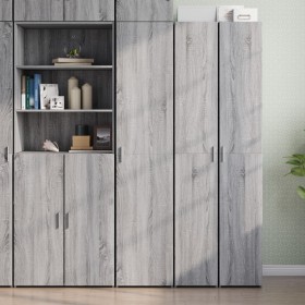 Aparador de madera de ingeniería gris Sonoma 40x42,5x185 cm de , Aparadores - Ref: Foro24-3281404, Precio: 140,35 €, Descuent...