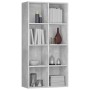 Estantería/Aparador madera contrachapada gris 66x30x130 cm de vidaXL, Librerías y estanterías - Ref: Foro24-800157, Precio: 8...