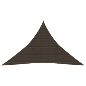 Sail awning HDPE brown 160 g/m² 3.5x3.5x4.9 m by vidaXL, Umbrellas - Ref: Foro24-311807, Price: 20,99 €, Discount: %