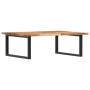 Wall-mounted sink shelf made of steel and solid acacia wood by , bathroom vanities - Ref: Foro24-3302921, Price: 86,29 €, Dis...