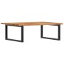 Wall-mounted sink shelf made of steel and solid acacia wood by , bathroom vanities - Ref: Foro24-3302921, Price: 86,29 €, Dis...