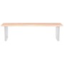 Wall-mounted steel and solid oak wood sink shelf by , bathroom vanities - Ref: Foro24-3302638, Price: 102,99 €, Discount: %