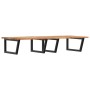 Wall-mounted sink shelf made of steel and solid acacia wood by , bathroom vanities - Ref: Foro24-3302935, Price: 163,99 €, Di...