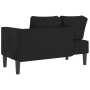 Schwarzes Samtsofa mit Kissenbank von , Tagesbetten - Ref: Foro24-4007576, Preis: 173,71 €, Rabatt: %