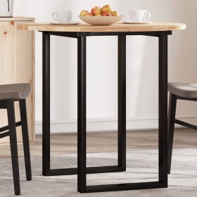 Solid acacia wood round table top Ø80x2 cm by , Table tops - Ref: Foro24-4008686, Price: 82,99 €, Discount: %