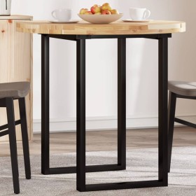 Solid acacia wood round table top Ø80x4 cm by , Table tops - Ref: Foro24-4008692, Price: 128,54 €, Discount: %