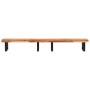 Wall-mounted sink shelf made of steel and solid acacia wood by , bathroom vanities - Ref: Foro24-3302757, Price: 169,51 €, Di...