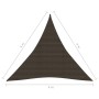 Toldo de vela HDPE marrón 160 g/m² 4x4x4 m de vidaXL, Sombrillas - Ref: Foro24-311808, Precio: 32,20 €, Descuento: %